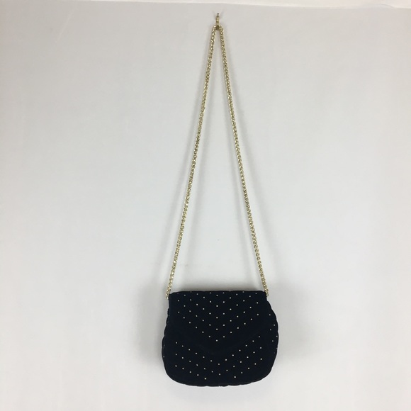 Topshop Handbags - 3/$25 TopShop Velvet Mini Purse w/ Gold Studs